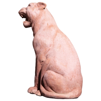 Sitzender Terracotta Panther